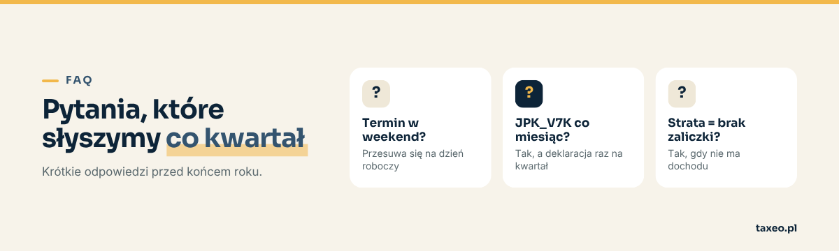 FAQ najważniejsze kwestie księgowe